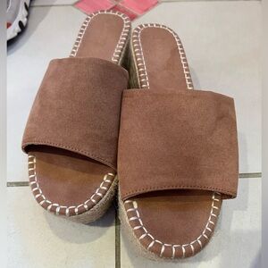 Brown Bamboo Wedges